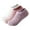 3Pairs White Pink Purple, variant on Fuzzy Grip Socks for Women,Thick Warm Slipper Cozy Fluffy Non Slip Ankle Hospital socks With Grips