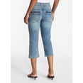 thumbnail image 3 of No Boundaries Low Rise Denim Capri Pants, 21" Inseam, Women's 0-20, 3 of 5