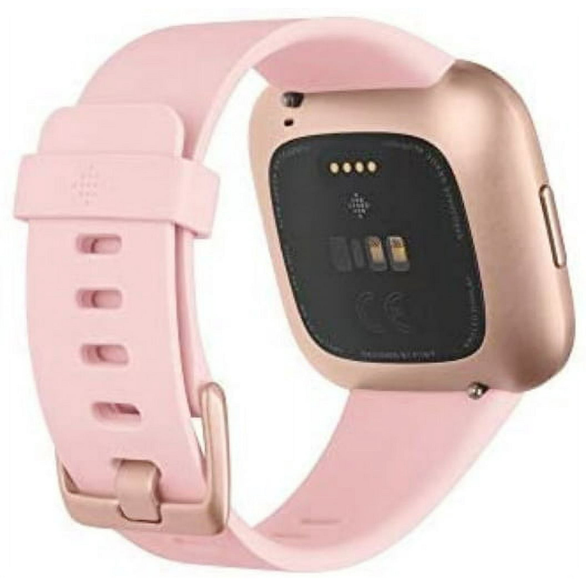 Fitbit Versa 2 Health and Fitness Smartwatch with Heart Rate Petal Copper Rose One Size S and L Bands Included Walmart