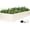 White, variant on 4-in-1 Modular Raised Garden Bed Kit - Adjustable Sizes (5x3x1ft, 4x4x1ft, 6x2x1ft, 7x1x1ft) - Heavy Duty Galvanized Steel Planter Box with Bracing Rods & Gloves for Vegetables, Fruits