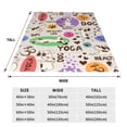 thumbnail image 5 of Bingfone Dog Doing Yoga Print Flannel Fleece Blanket Throw Blanket For Bed,Sofa,Couch,Travel,Camping(40"X30"), 5 of 9