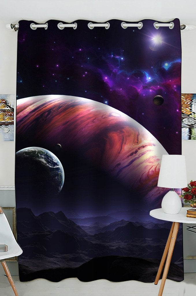 GCKG Nebula Galaxy Moon Space Planet Star Universe Art Blackout ...