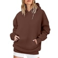 thumbnail image 3 of IMENGL Women's Hoodies Sweatshirts Oversized Fleece Long Sleeve Shirts Pullover Fall Clothes with Pocket Loose Fit Casual Essentials Hoodie,S-5XL, 3 of 7