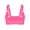 Pink, variant on High Gloss Leather Sexy Neck Bra Leather Bra Adjustable Strap Underwear
