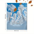 thumbnail image 3 of Qisvanset 12x16 Inch Winter Birch Forest Canvas Wall Art, Upward View Tree Scenery Serene Nature Home Decor, 3 of 8