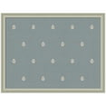 thumbnail image 4 of Kate and Laurel Framed Fabric Pinboard 26 x 20, Blue Botanical Block Print Printed Linen Classic Bulletin Board for Use as a Vision Board or Wall Organization, Florence Silver Frame, 4 of 8