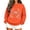Orange, variant on Womens Crewneck Sweatshirts Crab Comfy Sweatshirt Casual Long Sleeve Pullover Print Fashion Fall Top