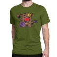 thumbnail image 1 of Camisetas de algodón con diseño de muñeca rockera kawaii para hombre y mujer, camisetas de moda con cuello redondo, camisetas Domo Kun de manga corta con estampado gráfico., 1 of 7