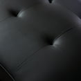 thumbnail image 3 of Futon Sofa Bed Sleeper Black Pu, 3 of 5