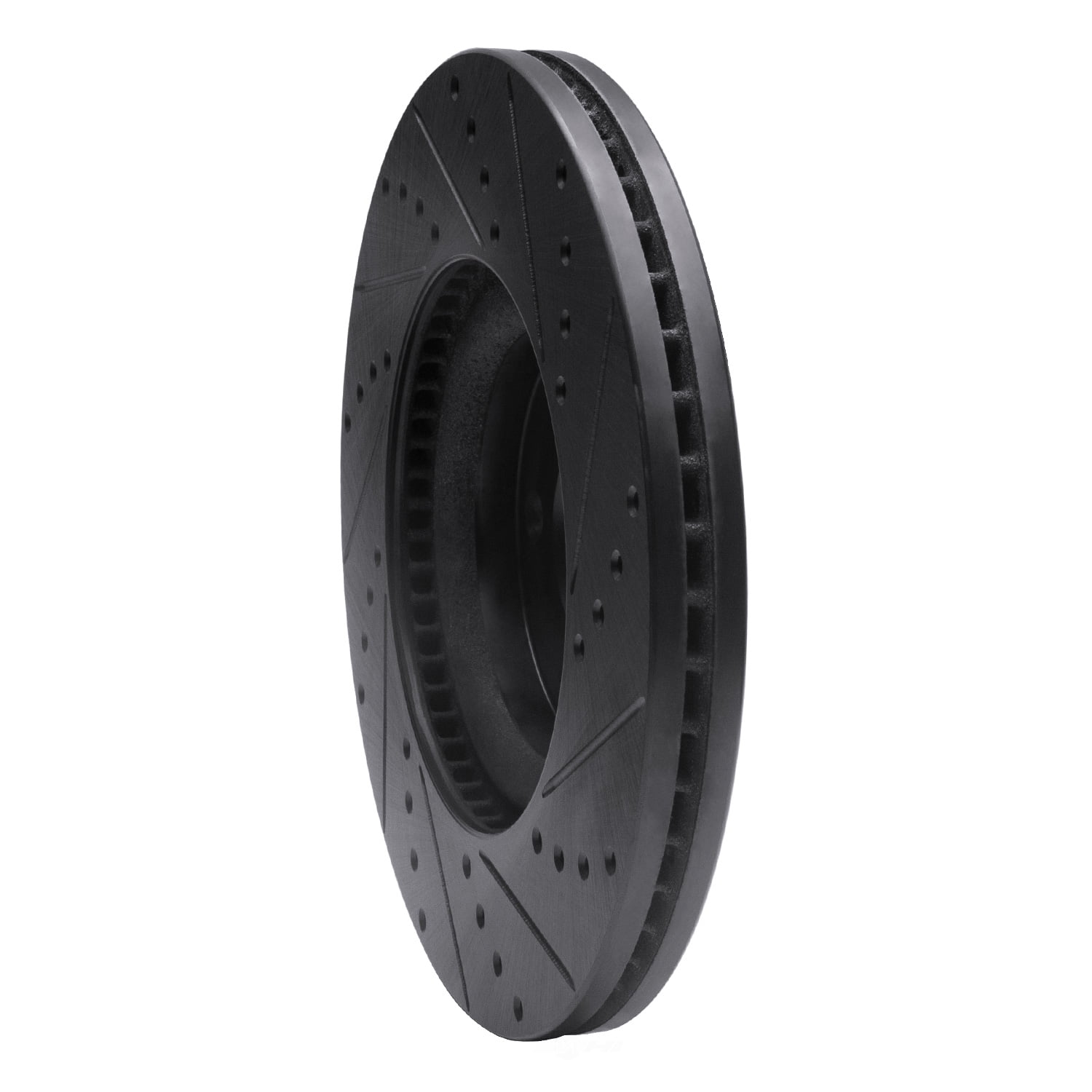 Dynamic Friction Company 633-54073L DFC Brake Rotor - Drilled And Slotted - Black
