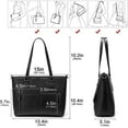 thumbnail image 3 of YOUI-GIFTS Large Shoulder Bag for Women Faux Leather Purse Work Bags with Multi-Pockets Designer Handbag, 3 of 7