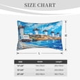 thumbnail image 4 of Yiaed Greek Island Windmills Painting Print Brushed Microfiber Envelope Pillowcases, Standard,Envelope Closure Pillow Cases(Without Pillow Core)-20"x30", 4 of 6
