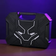 Marvel Black Panther 82pc Tool Set, Includes Ratchets, Sockets, Pliers, and Tool Case, Silver Edition