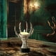 thumbnail image 5 of Candelabro de mano de resina con forma de garra fantasma, adorno decorativo de Halloween, ideal para mesas de Halloween y fiestas en habitaciones embrujadas., 5 of 5
