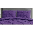 thumbnail image 2 of 8PC California King Purple Pintuck Comforter Set with Sheet Set - Complete Bedding Set, 2 of 3