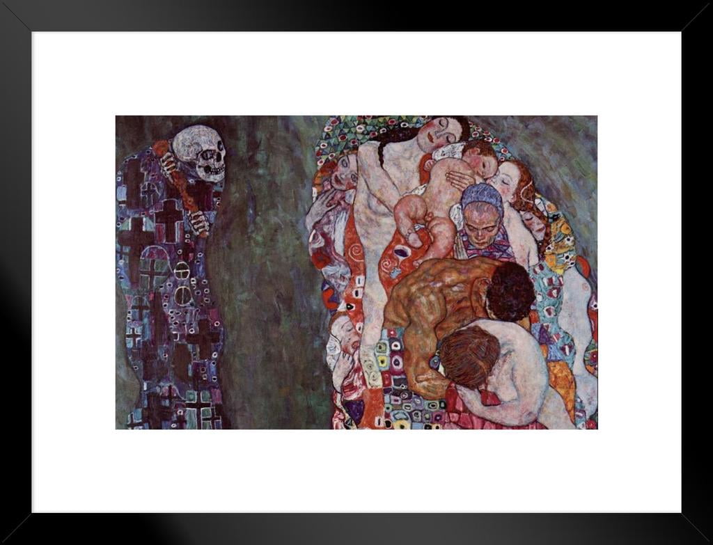 Gustav Klimt Death and Life Gothic Reaper Art Nouveau Prints and ...