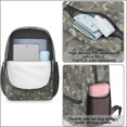 thumbnail image 4 of 17 Inch Lightweight Backpack,PVC Waterproof Oxford Fabric, Ergonomically Designed, with Large Capacity, Camouflage Print, 4 of 5