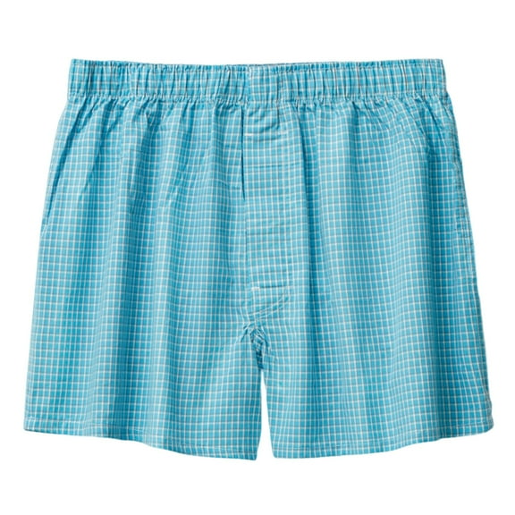 Sngxgn Men's Cool Breathable Underwear Boxer Briefs(Blue,L)