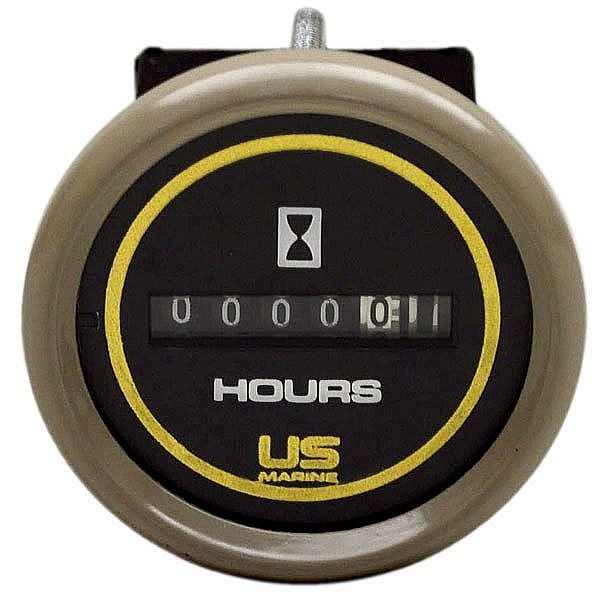 Faria Boat Hour Meter Gauge MH0068B Bayliner Marine 2 Inch