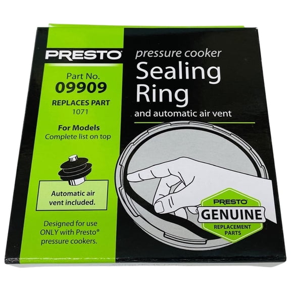 09909, Pressure Cooker Sealing Ring Gasket Fits Presto 40 Models