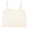 thumbnail image 7 of Wang6 Cropped Ribbed Tank Tops for Women Causal Sleeveless Scoop Neck Summer Tops Trendy Solid Knit Slim Workout Yoga Tops Shirts Clothes Beige M, 7 of 7