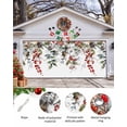 thumbnail image 2 of Garage Door Banner Cover 7 x 16 ft, Christmas Winter Pine Leaves Pine Cones Red Berries Christmas Garage Door Decorations Holiday Christmas Backdrop Decor for Winter New Year Xmas Party, 2 of 6