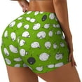 thumbnail image 2 of Wukai Funny Sheep Doing Yoga Print Pack Biker Shorts for Women Yoga Workout Gym Running Scrunch Active Shorts-X-Large, 2 of 8