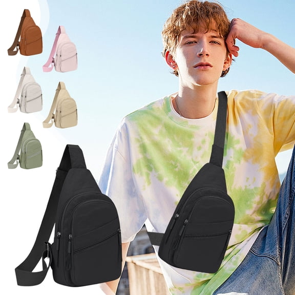Hfnxid Sling Bag Sling Crossbody Bag Daypack Lightweight Shoulder Bag Men Women Travel Hiking Fanny Pack