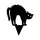 thumbnail image 1 of Apuestas De Silueta De Gato Negro Estaca de jardín Black Cat resistente al agua para Garden Yard Farm 30x26cm Metal A Ehuebsd Libre de BPA, 1 of 2