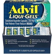 Advil 2 Liqui-Gels Pain Reliever Liquid Filled Capsules - 50 Ea