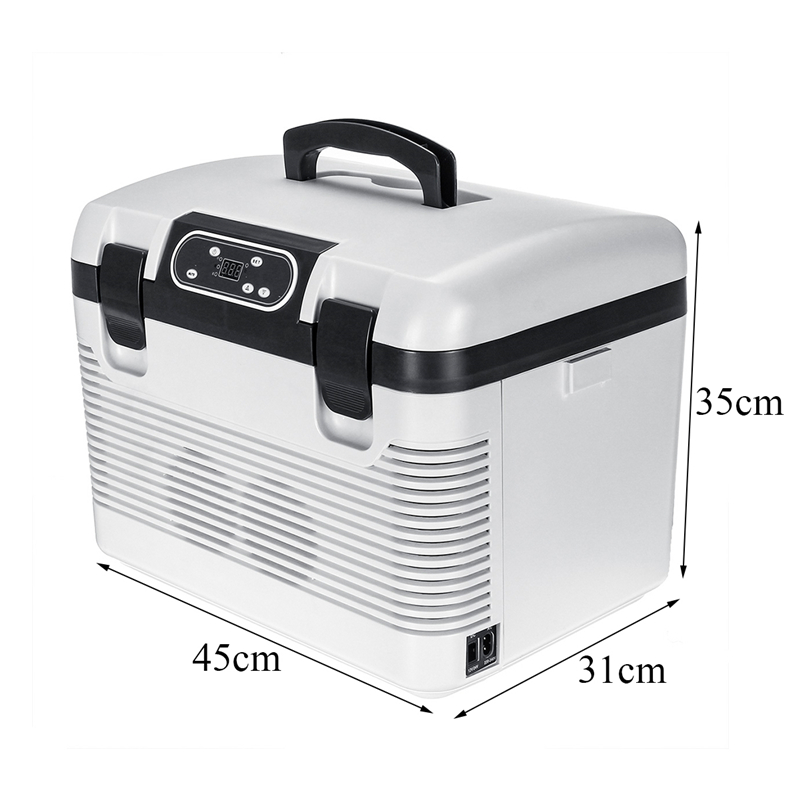 White 19 Liter Compact Portable Cooler Warmer Mini Fridge for Bedroom, Office, Dorm, Car - Great for Camping, Picnic - image 2 of 13