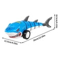 thumbnail image 4 of Yunuuuoa Remote Control Shark Robot Car with LED Lights, Rechargeable RC Toy Vehicle, 360 Rotating Waving Tail, Interactive Robotic Gift for Birthday Party Indoor Outdoor Play, 4 of 9