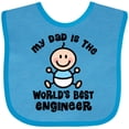 thumbnail image 3 of Inktastic Worlds Best Engineer Dad Boys Baby Bib, 3 of 4