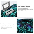 thumbnail image 5 of Disketp Blue Floral With Butterflies Elastic Travel Luggage Cover Travel Suitcase Protective Cover For Trunk Case Apply To 18''-32'' Suitcase Cover (Luggage not included)-Large, 5 of 9
