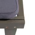 thumbnail image 4 of Paolo Outdoor Acacia Wood 3 Piece Chaise Lounge Set with Water-Resistant Cushions, Gray, 4 of 13