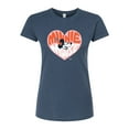thumbnail image 1 of Disney - Minnie Mouse - Retro Heart - Juniors Fitted Graphic T-Shirt, 1 of 1