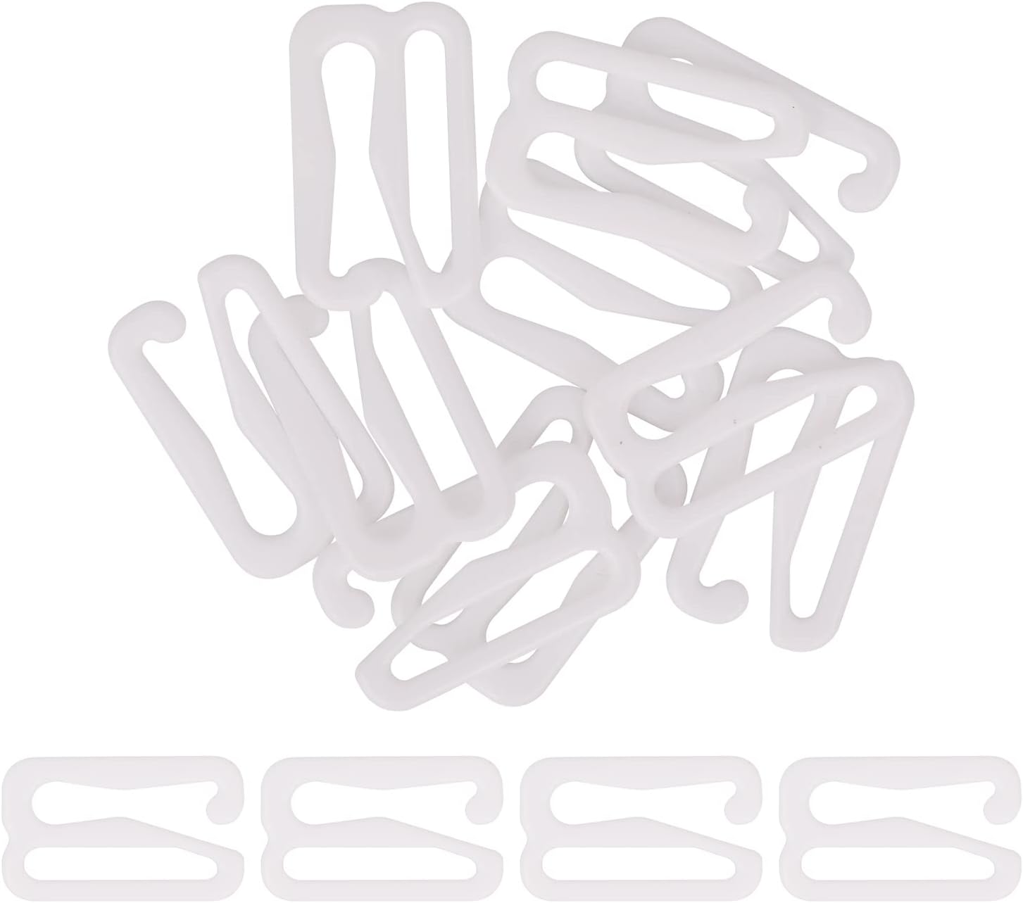 KAM 100pcs Plastic Bra Strap Adjuster Buckles TriGlide Slider Buckle