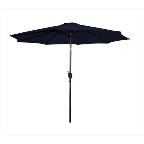 Northlight 9 In Outdoor Patio Market Umbrella With Hand Crank And Tilt Navy Blue Walmart Com Walmart Com