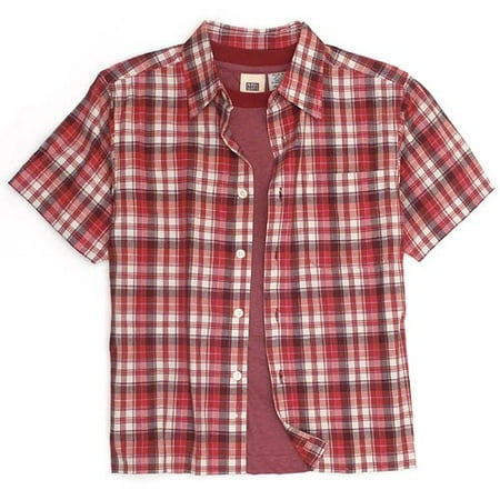 Faded Glory - Boy's Shirt & Short-Sleeved Tee Set