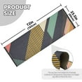 thumbnail image 5 of Yayeee Runner Rug for Bedroom 2'x6' Machine Washable Hallway Non Slip Mat, Green Geometric, 5 of 8