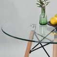 thumbnail image 4 of Mesa de Comedor Redonda Cristal para 4 Personas HOMEMAKE FURNITURE Moderno Dia 80 cm, 4 of 6