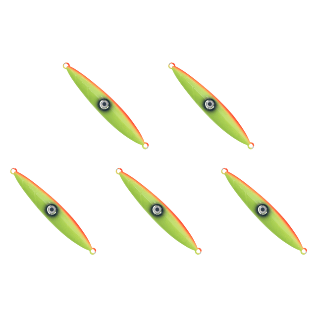 Jig de lanzamiento lento, señuelos metálicos duros luminosos de caída plana para agua salada (120 g)