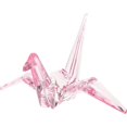 thumbnail image 1 of Creative Simulated Origami Crane Model Decoration Desktop Acrylic Made Ornament Kids Birthday Gift, 1 of 3