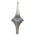 thumbnail image 1 of Vickerman MT194125D 12 in. Limestone Candy Glitter Drop Ornament, 1 of 2