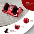 thumbnail image 3 of Gymax Rolling Foot Massager Shiatsu Foot Massage Machine w/ Remote Control Red, 3 of 9