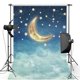 thumbnail image 1 of Telón de fondo ABPHQTO 150x220cm Luna dorada y estrella Cielo nocturno, 1 of 2