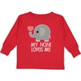 thumbnail image 3 of Inktastic My Noni Loves Me Grandchild Boys or Girls Long Sleeve Toddler T-Shirt, 3 of 5