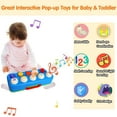 thumbnail image 4 of Wanonoo Interactive Pop Up Toys for 1 Year Old Boys Girls Birthday Gifts, Montessori Cause and Effect Toys, Early Learning Musical Baby Toy 6-12 Months, Sensory Toys for Infant Baby 9-12-18 Months, 4 of 7