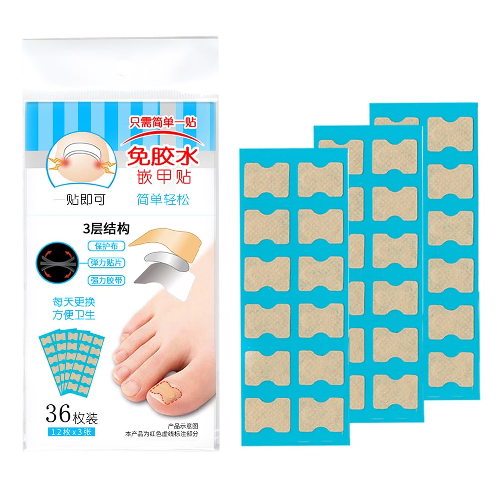 36PCS 72PCS Ingrown Toenails Correction Patch Physical Straightening Elastic Cotton Toenail