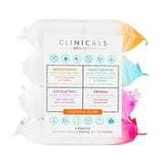 Assorted Facial Cleansing Wipes- Brightening/Exfoliating/Moisturizing/Firming 120 Ct.